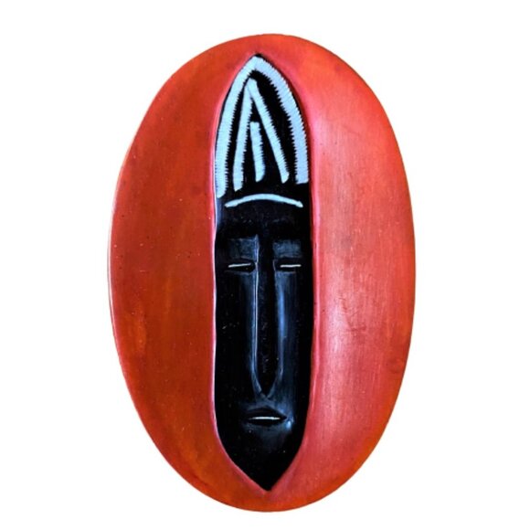 African trinket dishes, set of three earthly strong colours - Picture 4 of 11